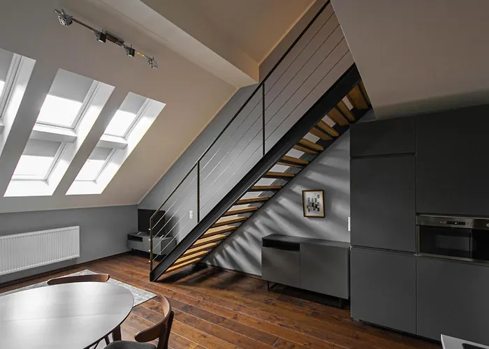 Quite Loft With Balcony And 3 Air Conditioners Praag
