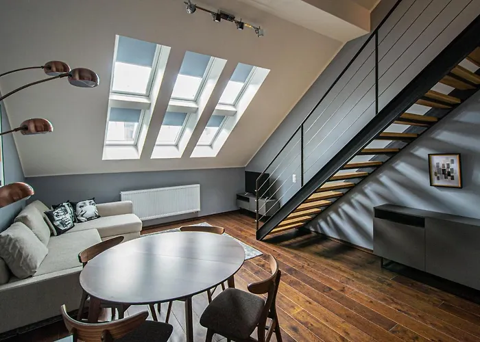 Quite Loft With Balcony And 3 Air Conditioners Appartement Praag